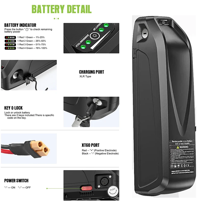 Comm batterij 48V 20Ah 72V 45A - Electric Bicycle Battery 72V 30Ah recensie en prijs