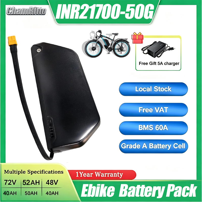 36v 48v 52v DownTube 750w 1000 - Electric Bicycle Battery 72V 30Ah recensie en prijs