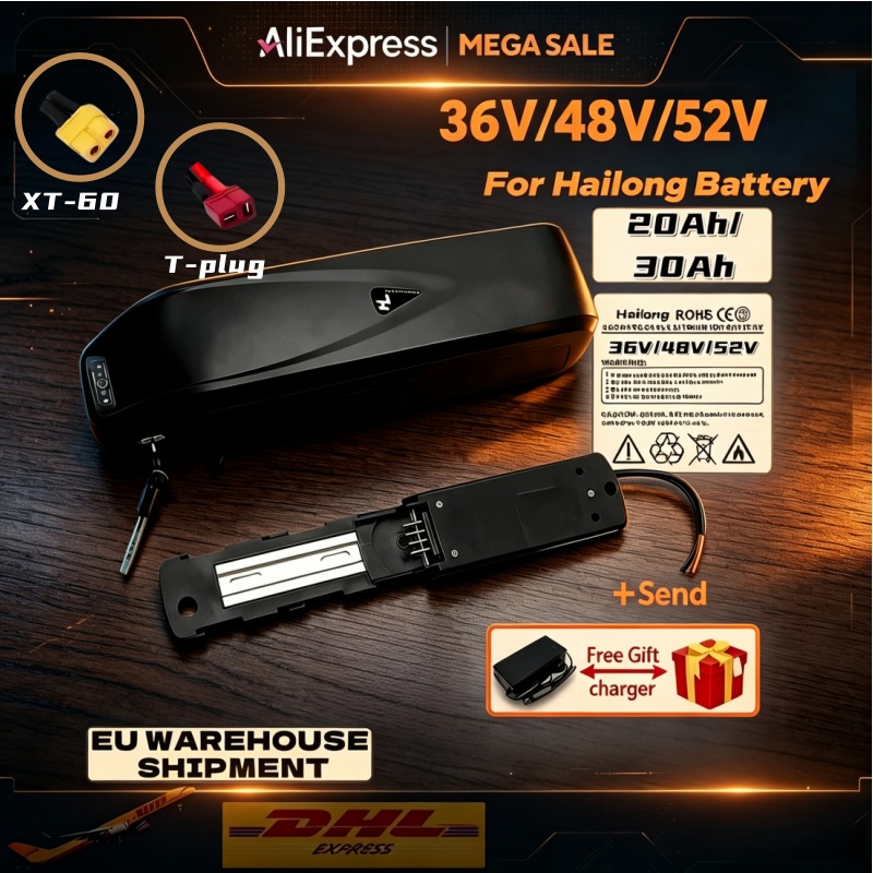 Hailong E-bike Batterij 36V 48 - Ebike Battery 48V 20Ah Hailong recensie en prijs